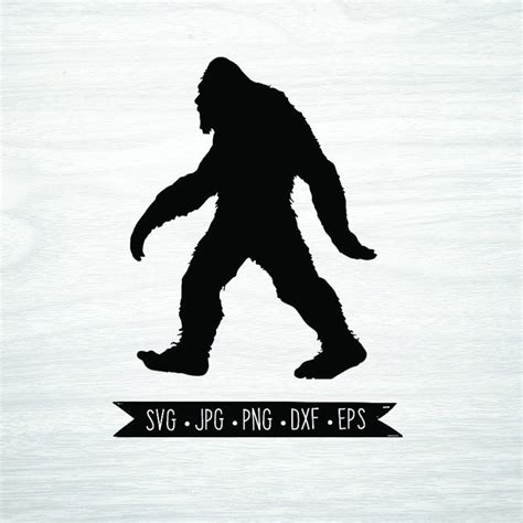 Sasquatch Bigfoot Vinyl Decal SVG PNG Eps Dwg Digital Etsy