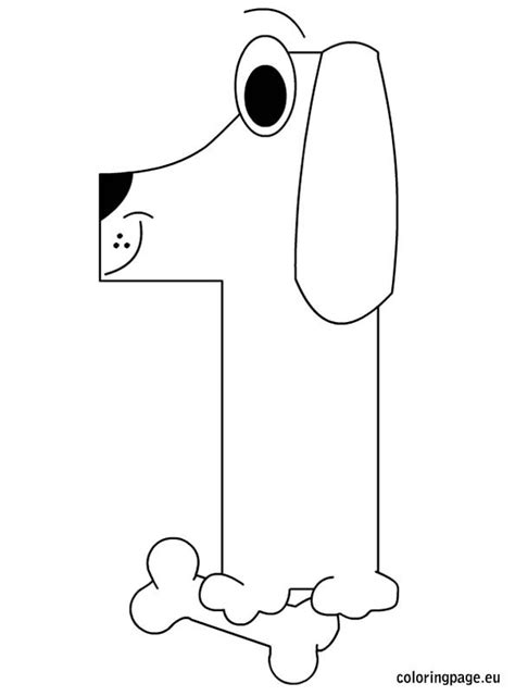 Draw 1 window on the house coloring page. Number one coloring page - Coloring Page