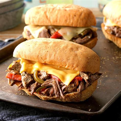 Philly Cheese Sandwiches Recipe Hot Sandwich Recipes Chuck Roast