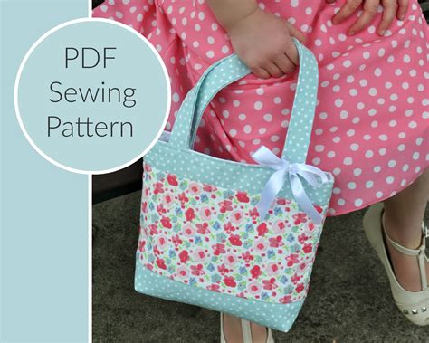 Easy Sewing Pattern For Kids Tote Bag Etsy Australia Kids Tote Bag