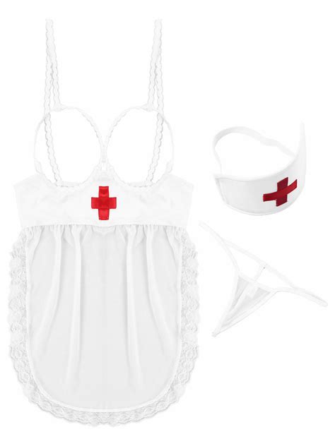 sexy nurse costume halloween cosplay women lingerie suit nursing uniform outfits ebay