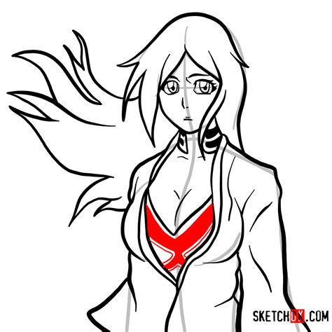 How To Draw Orihime Inoue Face Bleach Sketchok Easy Drawing Guides