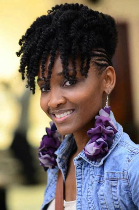 What i really like about this video is that she encourages ladies that think that their hair is too short to give it a try anyway, which is very inspiring. 26 Natural Hairstyles for Black Women | Styles Weekly