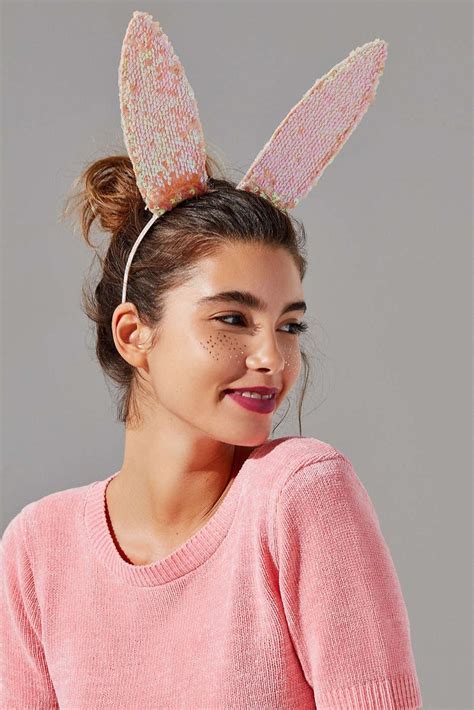 urban outfitters sequin bunny ear headband 14 2017 halloween costumes halloween girl cool
