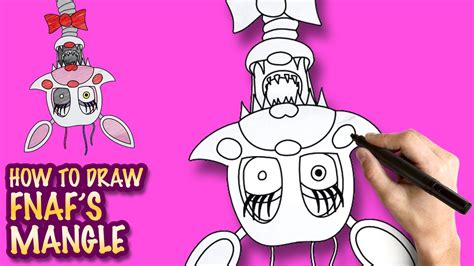 How To Draw Mangle Fnaf Easy Step By Step Drawing Lessons Youtube