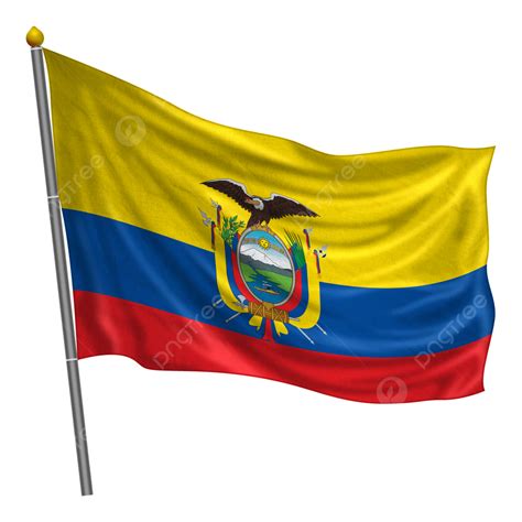 Bandera De Ecuador Ondeando Con Textura Png Ecuador Bandera
