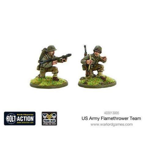 Warlord Games Wrl403013005 Bolt Action Us Army Flamethrower Team