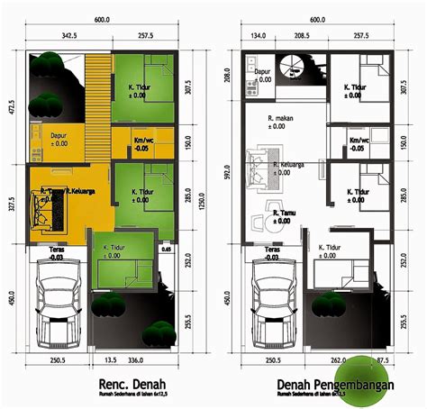 Desain rumah di desa 6x8 m. Denah Rumah Ukuran 6x9 2 Lantai - Rumah Desain