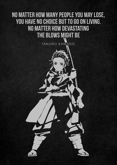 Demon Slayer Poster By Anime Manga Displate Anime Quotes