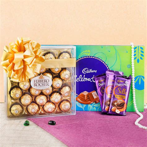Gifts By Type Chocolates Rocher With Silk Combo