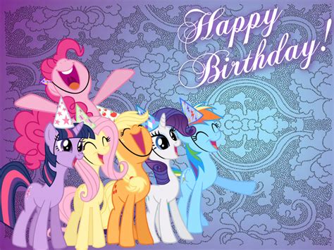 Image Fanmade Mlp Happy Birthday My Little Pony Friendship Is