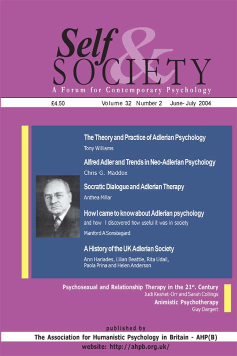 Psychosexual And Relationship Therapy In The 21st Century Self And Society Vol 32 No 2