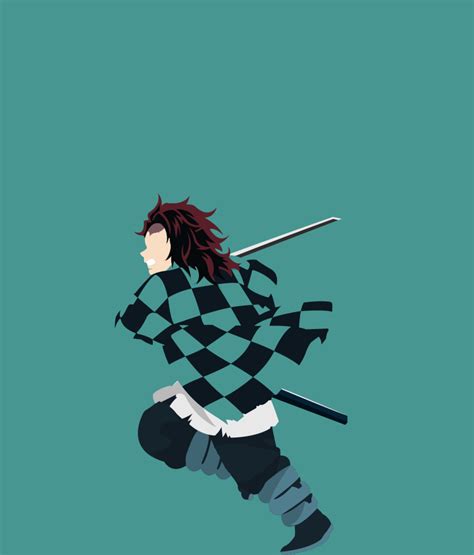 1366x1600 Resolution Tanjiro Kamado Minimal Demon Slayer Art 1366x1600