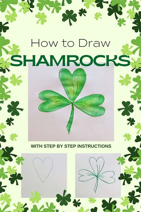 How To Draw A Shamrock With Hearts