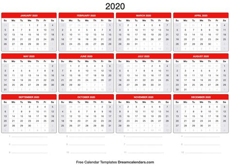 Calendar Week 2020 Printable Calendar Printables Free Templates