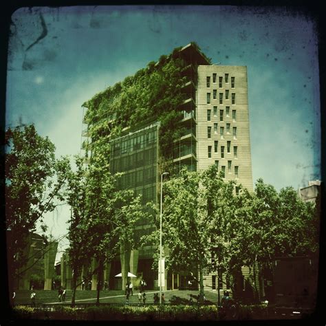 Vertical Garden Apartment Building I Took A Picture Of In Santiago