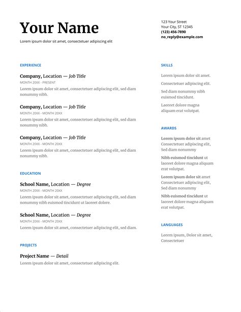 Always a template programmer as this sample of a. 20+ Free CV Templates to Download Now