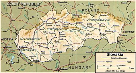 mapas da eslovÁquia geografia total™