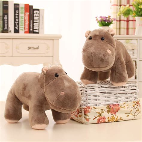 2017 New Hot Simulation Hippo Plush Toys Lovely Soft Stuffed Doll Toy