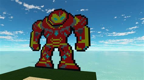 Pixel Art Hulkbuster Armor Hiberworld Play Create And Share In
