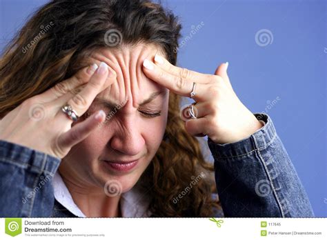 Head ache expression stock image. Image of decision, hands - 117645