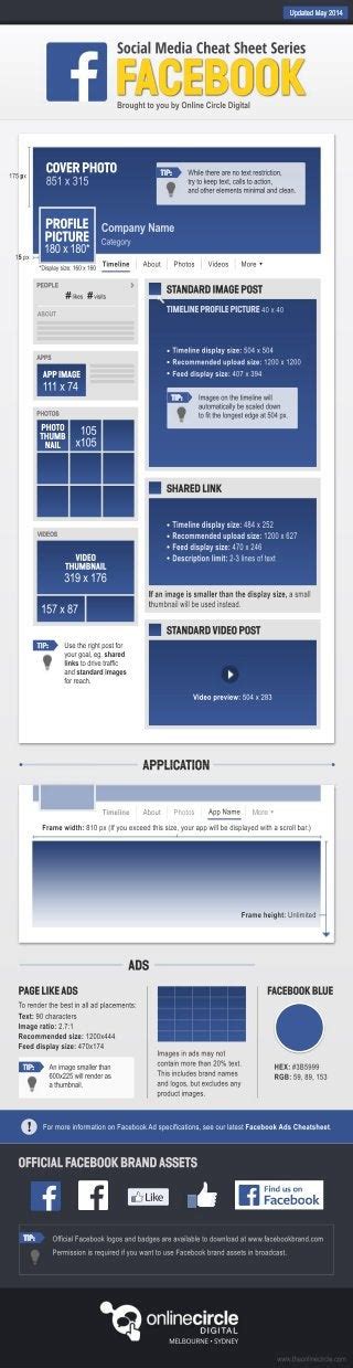 Facebook 2014 Sizes And Dimensions Cheat Sheet