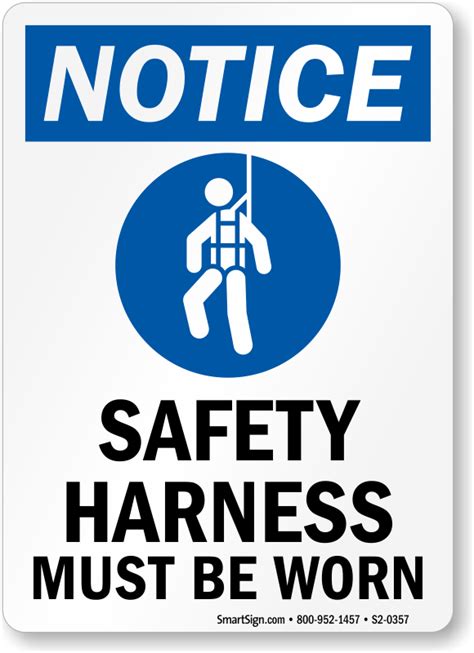 Safety Harness Signs