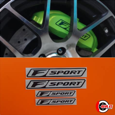 F Sport Brake Caliper Decal Sticker Set Of 4 Decals Black Matte Randg