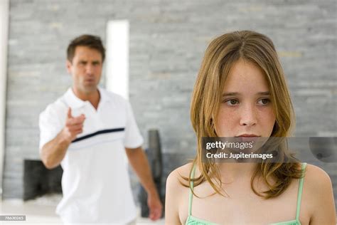 Father Scolding Daughter High Res Stock Photo Getty Images