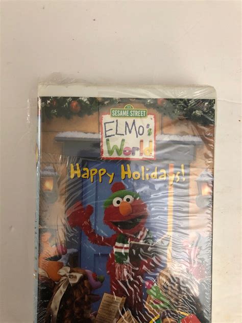 Sesame Street Elmos World Happy Holidays Vhs Tested Rare Ships N