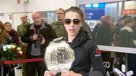 Joanna Jędrzejczyk mistrzyni UFC wróciła do Polski Eurosport