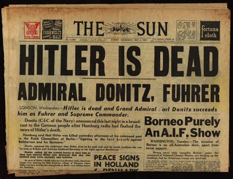 Newspaper Newspaper Clippings End Of World War 2 1945