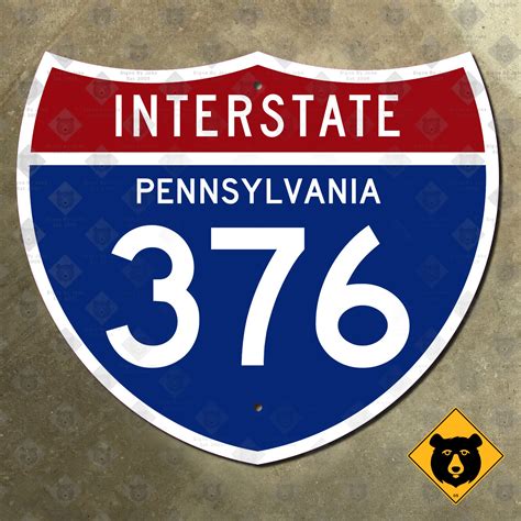 Pennsylvania Interstate Route 376 Highway Sign Pittsburgh Monroeville