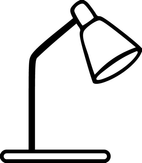 Table Lamp Black Outlines Vector Illustration 27468403 Vector Art At