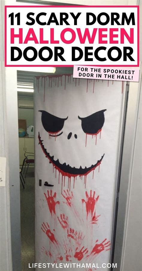 Spooktacular Dorm Halloween Door Decor That Are Easy To Copy