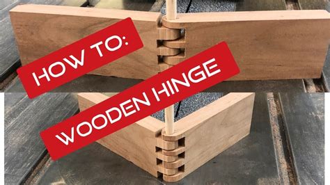 How To Make A Wooden Hinge Youtube