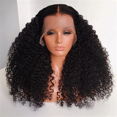 Curly Lace Front Wig Human Hair Frontal Lace Wig Handmade Full Etsy