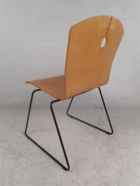 Modern Bentwood Stacking Chairs By Wieland Set Of 4 For Sale At 1stdibs