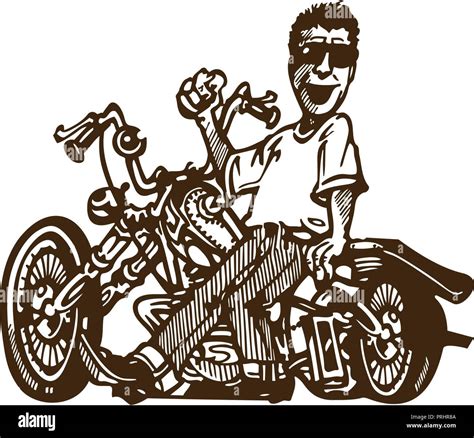 Old Biker Cartoon Hi Res Stock Photography And Images Alamy