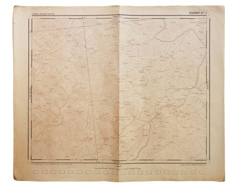 Siverek jeolojik haritası Harita Genel Müdürlüğü Basımevi 1946 58x49