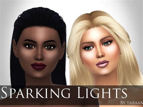 Sparkling Lights Face Highlighter By Taraab At Tsr • Sims 4 Updates