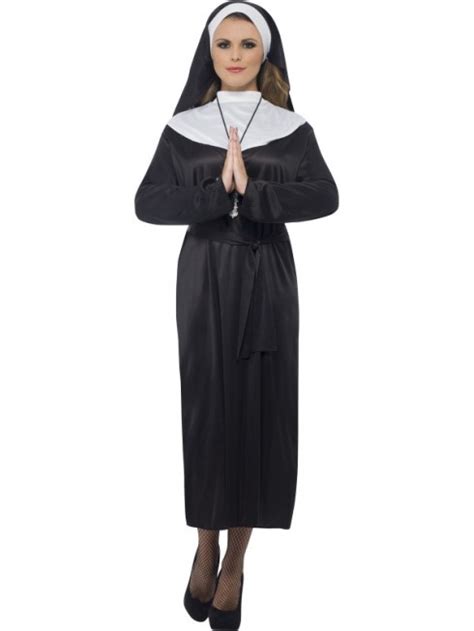 Adult Womens Nun Costume Mother Superior Erotic Nun Sister Religious Dress Up Women Fancy Dress