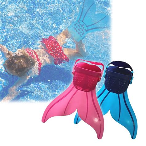 Child Fins Adjustable Flippers Mermaid Fin Swim Fins For Kids Boys