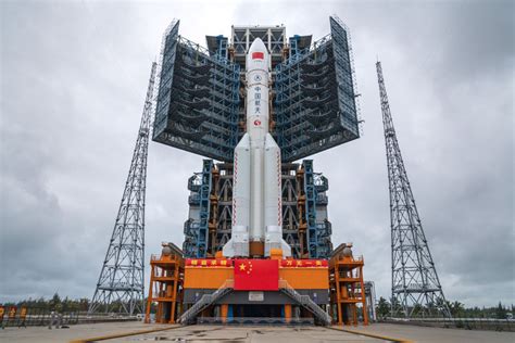 Chinas Long March 5b Carrier Rocket Arrives At Launch Site Defencetalk