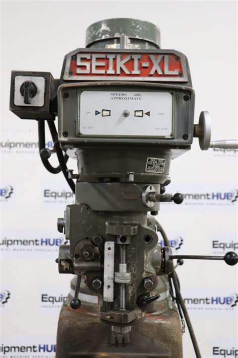 Seiki Xl 3vx 10 X 50 Variable Speed Vertical Milling Machine The