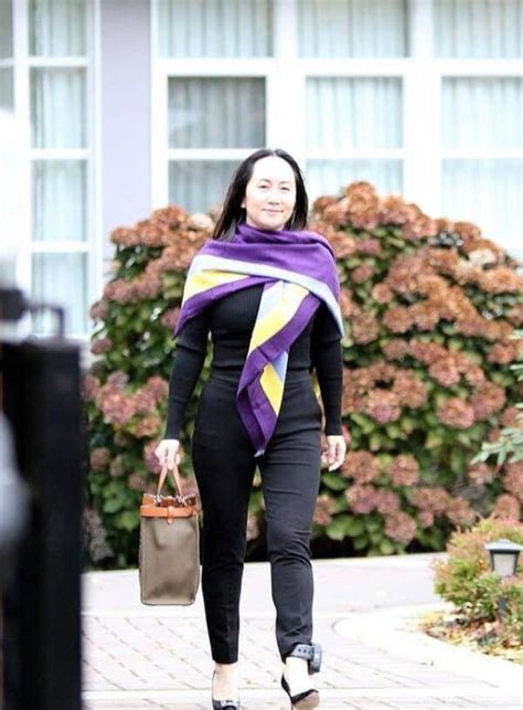Meng Wanzhou Is Famous For Her Shawl Which Is Especially Suitable