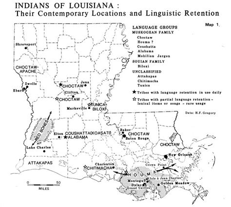 Louisiana Native American Tribes Map Island Of Hawaii Map