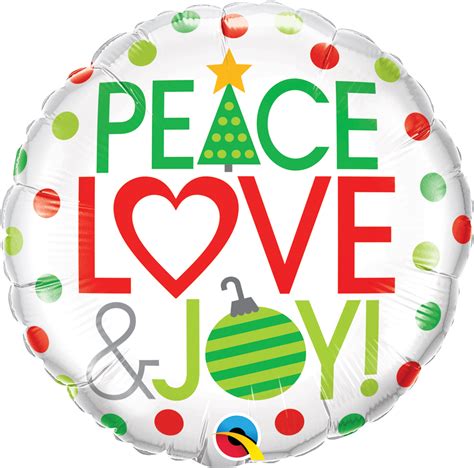 Peace Love And Joy Qualatex 18 Foil
