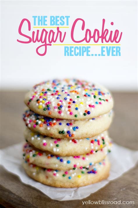 Soft sugar cookies, how to make sugar cookies, best sugar cookie recipe, easy sugar these are the best sugar cookies. The Best Sugar Cookie Recipe EVER - Yellow Bliss Road