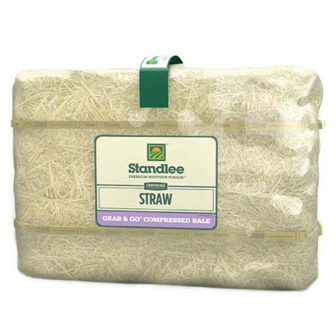 Standlee Premium Western Forage Certified Straw Grab And Go Compressed Bale